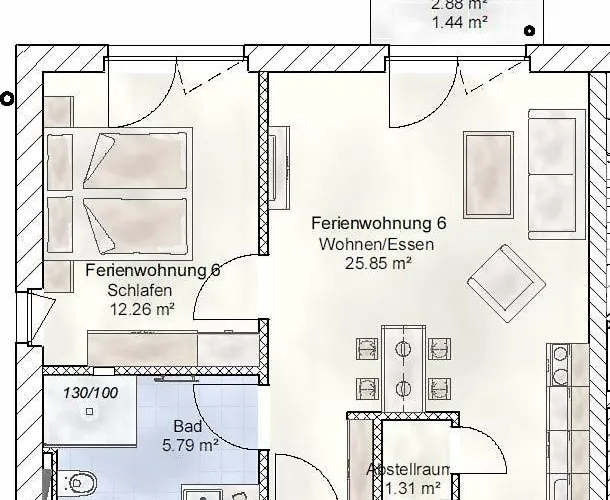 شقة - Apartmenthaus Mit